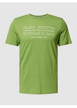 T-shirt z nadrukiem z logo ze sklepu Peek&Cloppenburg  w kategorii T-shirty męskie - zdjęcie 168983573