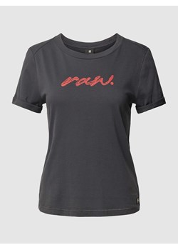 T-shirt z nadrukiem z logo model ‘Raw dot’ ze sklepu Peek&Cloppenburg  w kategorii Bluzki damskie - zdjęcie 168983644