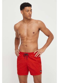 Quiksilver szorty kąpielowe kolor czerwony ze sklepu ANSWEAR.com w kategorii Kąpielówki - zdjęcie 168988883