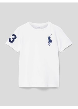 T-shirt z wyhaftowanym logo i motywem ze sklepu Peek&Cloppenburg  w kategorii T-shirty chłopięce - zdjęcie 168989113
