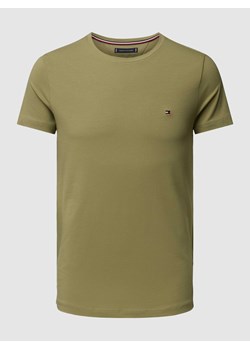 T-shirt o kroju slim fit z wyhaftowanym logo ze sklepu Peek&Cloppenburg  w kategorii T-shirty męskie - zdjęcie 168989722