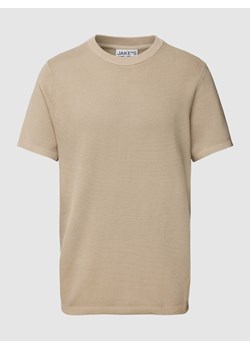 T-shirt z fakturowanym wzorem ze sklepu Peek&Cloppenburg  w kategorii T-shirty męskie - zdjęcie 168989734
