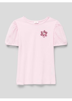 T-shirt z bufiastymi rękawami ze sklepu Peek&Cloppenburg  w kategorii Bluzki dziewczęce - zdjęcie 168990142
