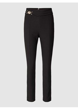 Spodnie materiałowe o kroju slim fit z ozdobnymi szwami model ‘KAREN’ ze sklepu Peek&Cloppenburg  w kategorii Spodnie damskie - zdjęcie 168990164