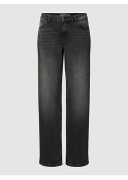 Jeansy z wpuszczanymi kieszeniami w jednolitym kolorze ze sklepu Peek&Cloppenburg  w kategorii Jeansy damskie - zdjęcie 168990183