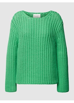 Sweter z dzianiny z okrągłym dekoltem ze sklepu Peek&Cloppenburg  w kategorii Swetry damskie - zdjęcie 168990522