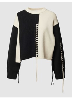Sweter z dzianiny w dwóch kolorach ze sklepu Peek&Cloppenburg  w kategorii Swetry damskie - zdjęcie 168990860