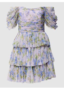 Sukienka koktajlowa o długości do kolan z kwiatowym nadrukiem ze sklepu Peek&Cloppenburg  w kategorii Sukienki - zdjęcie 168990872
