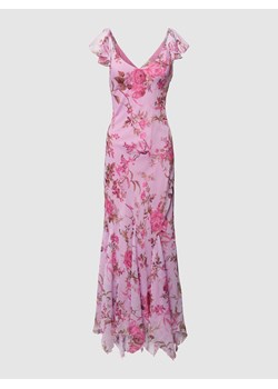 Sukienka wieczorowa z kwiatowym nadrukiem ze sklepu Peek&Cloppenburg  w kategorii Sukienki - zdjęcie 168991162