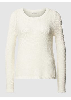 Sweter z dzianiny z okrągłym dekoltem model ‘GEENA’ ze sklepu Peek&Cloppenburg  w kategorii Swetry damskie - zdjęcie 168991233