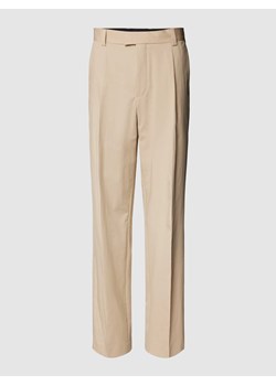 Spodnie materiałowe w kant model ‘Theodor’ ze sklepu Peek&Cloppenburg  w kategorii Spodnie męskie - zdjęcie 168991290