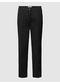 Spodnie materiałowe o kroju regular fit w kant model ‘STYLE.MARA’ ze sklepu Peek&Cloppenburg  w kategorii Spodnie damskie - zdjęcie 168991342