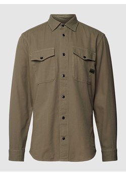 Koszula casualowa o kroju slim fit z kieszeniami na piersi ze sklepu Peek&Cloppenburg  w kategorii Koszule męskie - zdjęcie 168991363