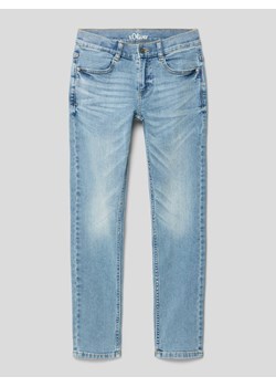 Jeansy o kroju slim fit z wpuszczanymi kieszeniami ze sklepu Peek&Cloppenburg  w kategorii Spodnie chłopięce - zdjęcie 168991471