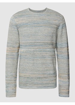 Sweter z dzianiny w paski ze sklepu Peek&Cloppenburg  w kategorii Swetry męskie - zdjęcie 168991571