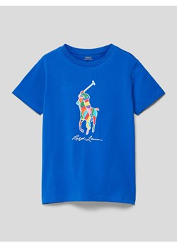 T-shirt z nadrukiem z logo ze sklepu Peek&Cloppenburg  w kategorii T-shirty chłopięce - zdjęcie 168991830