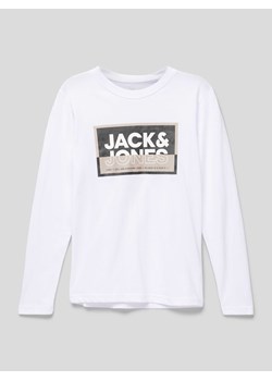 Bluzka z długim rękawem i nadrukiem z logo model ‘COLOGAN’ ze sklepu Peek&Cloppenburg  w kategorii T-shirty chłopięce - zdjęcie 168992151