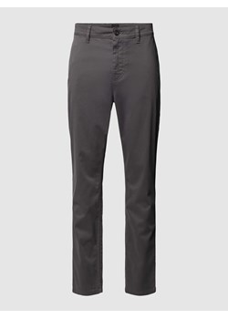 Chinosy o kroju tapered fit z wpuszczanymi kieszeniami w stylu francuskim ze sklepu Peek&Cloppenburg  w kategorii Spodnie męskie - zdjęcie 168992252