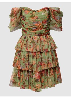 Sukienka koktajlowa o długości do kolan z kwiatowym nadrukiem ze sklepu Peek&Cloppenburg  w kategorii Sukienki - zdjęcie 168993290