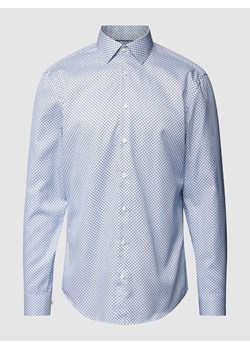 Koszula biznesowa o kroju slim fit ze wzorem na całej powierzchni ze sklepu Peek&Cloppenburg  w kategorii Koszule męskie - zdjęcie 168993510
