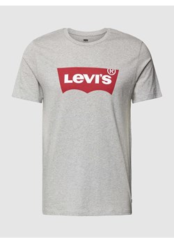 T-shirt melanżowy z nadrukiem z logo ze sklepu Peek&Cloppenburg  w kategorii T-shirty męskie - zdjęcie 168993802