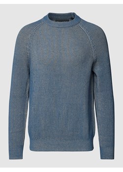 Sweter z dzianiny z efektem prążkowania ze sklepu Peek&Cloppenburg  w kategorii Swetry męskie - zdjęcie 168994101