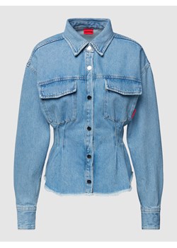 Bluzka jeansowa z kieszeniami na piersi model ‘Estelly’ ze sklepu Peek&Cloppenburg  w kategorii Koszule damskie - zdjęcie 168994483