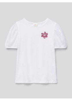 T-shirt z bufiastymi rękawami ze sklepu Peek&Cloppenburg  w kategorii Bluzki dziewczęce - zdjęcie 168994492