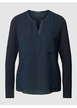 Bluzka z kołnierzem z lamówką model ‘Forano’ ze sklepu Peek&Cloppenburg  w kategorii Bluzki damskie - zdjęcie 168994953