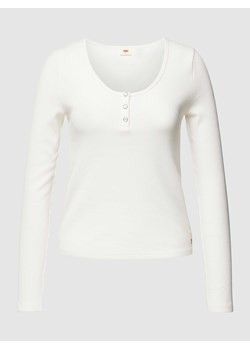Bluzka z długim rękawem i prążkowaniem ze sklepu Peek&Cloppenburg  w kategorii Bluzki damskie - zdjęcie 168995060