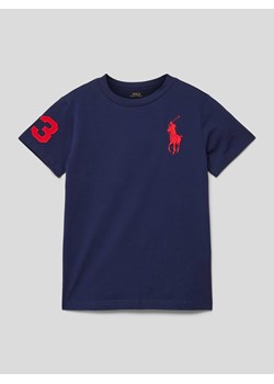 T-shirt z wyhaftowanym logo i motywem ze sklepu Peek&Cloppenburg  w kategorii T-shirty chłopięce - zdjęcie 168995604