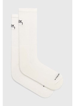 A-COLD-WALL* skarpetki Bracket Sock męskie kolor beżowy ACWMSK037 ze sklepu PRM w kategorii Skarpetki męskie - zdjęcie 169001712