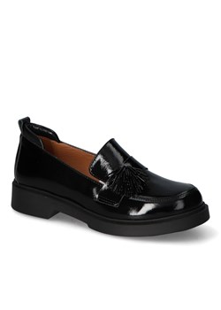 Mokasyny Gamis 7424/A128+Czarne lico Czarne lakier ze sklepu Arturo-obuwie w kategorii Mokasyny damskie - zdjęcie 169003802