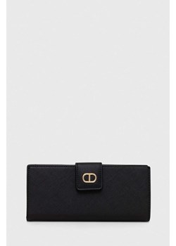 Twinset portfel damski kolor czarny ze sklepu ANSWEAR.com w kategorii Portfele damskie - zdjęcie 169004483