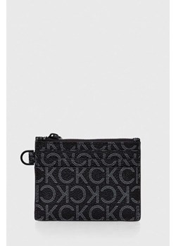 Calvin Klein portfel męski kolor czarny ze sklepu ANSWEAR.com w kategorii Portfele męskie - zdjęcie 169004493