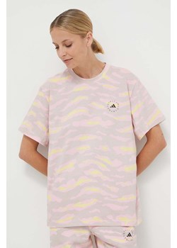 adidas by Stella McCartney t-shirt damski kolor różowy IN3631 ze sklepu ANSWEAR.com w kategorii Bluzki damskie - zdjęcie 169004520