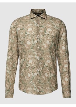 Koszula casualowa o kroju slim fit z nadrukiem na całej powierzchni ze sklepu Peek&Cloppenburg  w kategorii Koszule męskie - zdjęcie 169005022