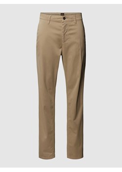 Chinosy o kroju tapered fit z wpuszczanymi kieszeniami w stylu francuskim ze sklepu Peek&Cloppenburg  w kategorii Spodnie męskie - zdjęcie 169005431