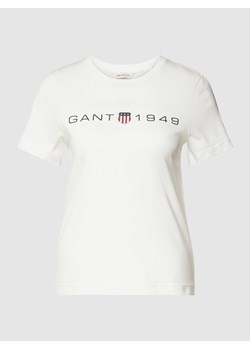 T-shirt z nadrukiem z logo ze sklepu Peek&Cloppenburg  w kategorii Bluzki damskie - zdjęcie 169005674