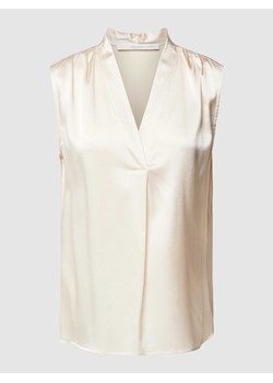 Top bluzkowy z mieszanki jedwabiu z dekoltem w serek ze sklepu Peek&Cloppenburg  w kategorii Bluzki damskie - zdjęcie 169005943