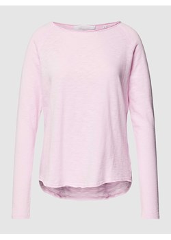 Bluzka z długim rękawem o w jednolitym kolorze ze sklepu Peek&Cloppenburg  w kategorii Bluzki damskie - zdjęcie 169005981