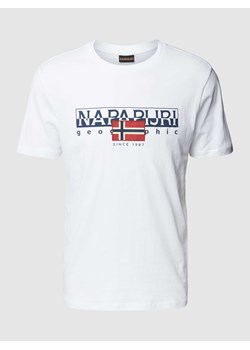 T-shirt z nadrukiem z logo model ‘AYLMER’ ze sklepu Peek&Cloppenburg  w kategorii T-shirty męskie - zdjęcie 169006041