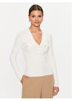 Guess Sweter W3YR31 Z2YN2 Biały Slim Fit ze sklepu MODIVO w kategorii Swetry damskie - zdjęcie 169015080