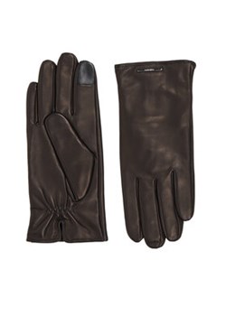 Calvin Klein Rękawiczki Męskie Modern Bar Leather Gloves K50K511017 Czarny ze sklepu MODIVO w kategorii Rękawiczki męskie - zdjęcie 169015232