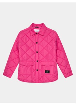 Calvin Klein Jeans Kurtka przejściowa IG0IG01814 Różowy Relaxed Fit ze sklepu MODIVO w kategorii Kurtki dziewczęce - zdjęcie 169016024