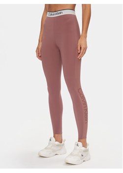 Calvin Klein Performance Legginsy 00GWS4L649 Różowy Slim Fit ze sklepu MODIVO w kategorii Spodnie damskie - zdjęcie 169016143