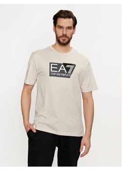 EA7 Emporio Armani T-Shirt 3DPT81 PJM9Z 1946 Szary Regular Fit ze sklepu MODIVO w kategorii T-shirty męskie - zdjęcie 169016382