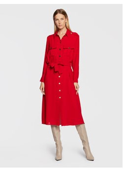 Imperial Sukienka koszulowa ACY3EGW Czerwony Regular Fit ze sklepu MODIVO w kategorii Sukienki - zdjęcie 169017493