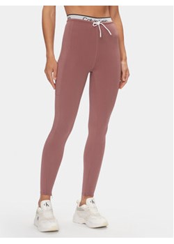 Calvin Klein Performance Legginsy 00GWS4L627 Różowy Slim Fit ze sklepu MODIVO w kategorii Spodnie damskie - zdjęcie 169017764