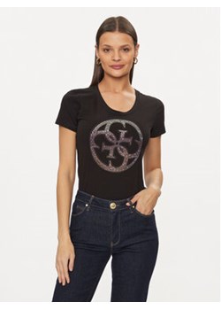 Guess T-Shirt Logo W4GI29 J1314 Czarny Slim Fit ze sklepu MODIVO w kategorii Bluzki damskie - zdjęcie 169017864